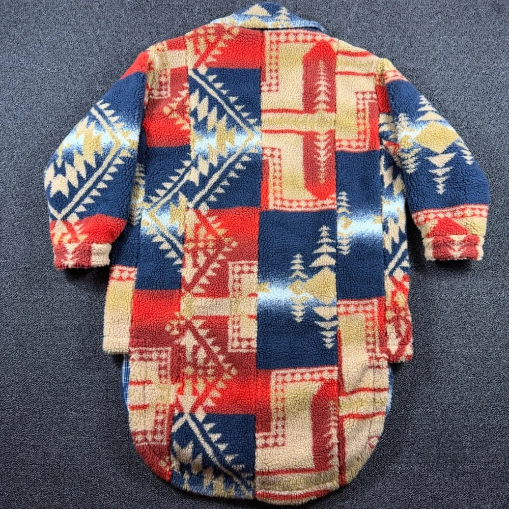 NWT Pilcro Anthropologie Sherpa Fleece Southwestern Jacket XXSP Flannel‎ Liner